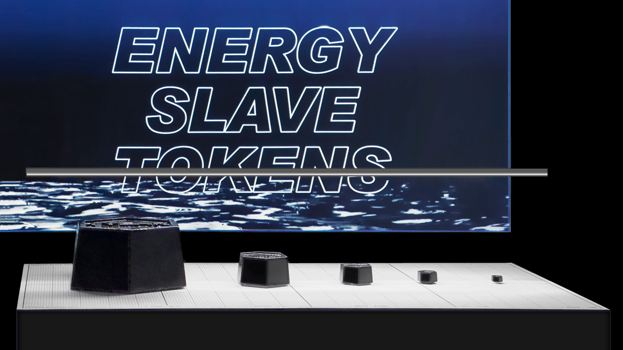Energy Slave Tokens exhibition view